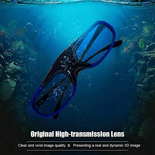 3D 144Hz 3D Glasses, DLP-Link Active Shutter Glasses with Rechargeable Battery for Projectors, Goggles for Mainstream