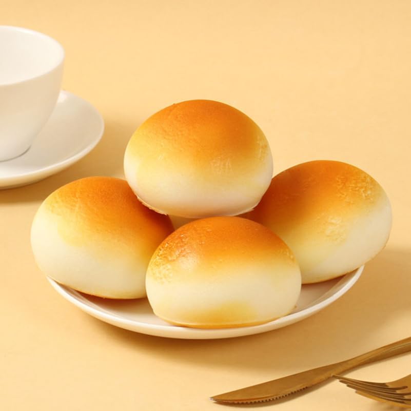 4pcs Toddmomy Faux Bread Model Realistic Artificial Bread Decoration for Photography Props Bakery Displays Home Decor