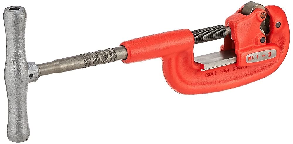 RIDGID 32820 Model 2-A Heavy-Duty Steel Pipe Cutter with Extra-Long Shank, 1/8" to 2" Metal Pipe Cutter for Stainless Steel, Steel, and Heavy Wall Steel