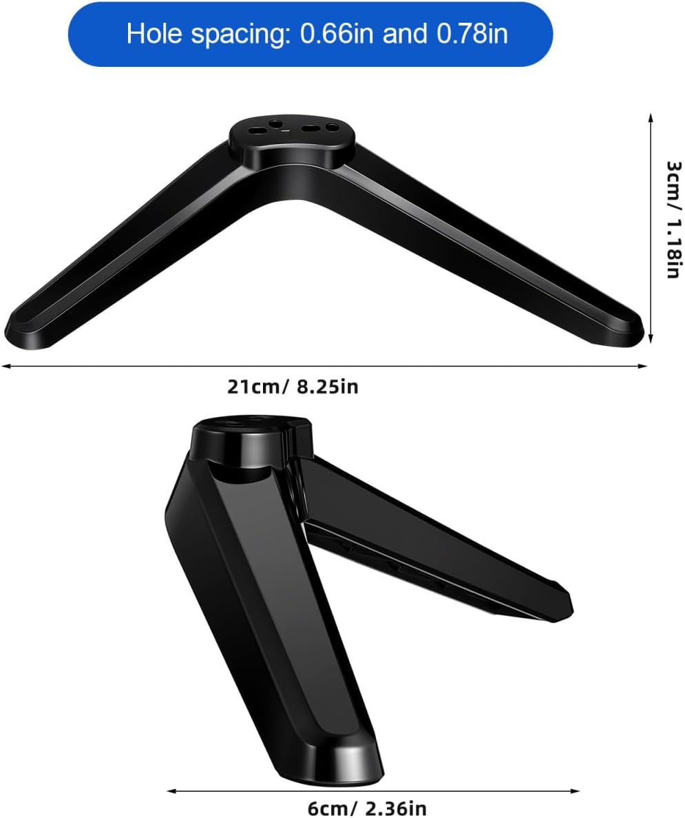 DIYEAH 32-55 Inch 2 Universal TV Stand Legs for LCD LED Televisions, Tabletop TV Base Mount Brackets with Non-Slip