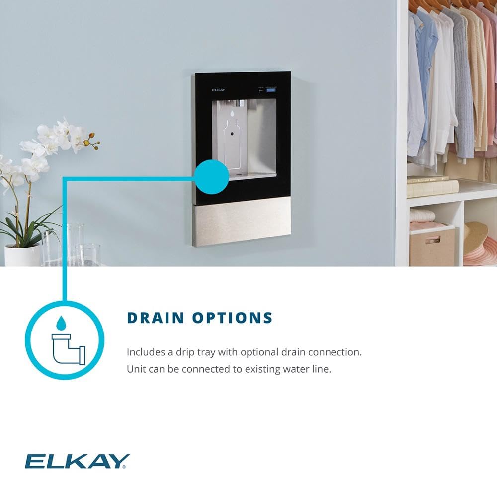 Elkay ezH2O Liv Built-in Filtered Water Dispenser, Non-refrigerated, Aspen White