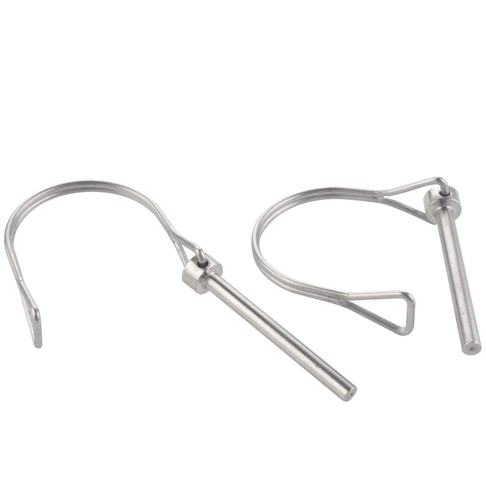 2 Pack Safety Coupler Pin 0.197" x 1.97"(5mm x 50mm), Full Marine Grade 316 Stainless Steel Heavy Duty Shaft Locking Pin