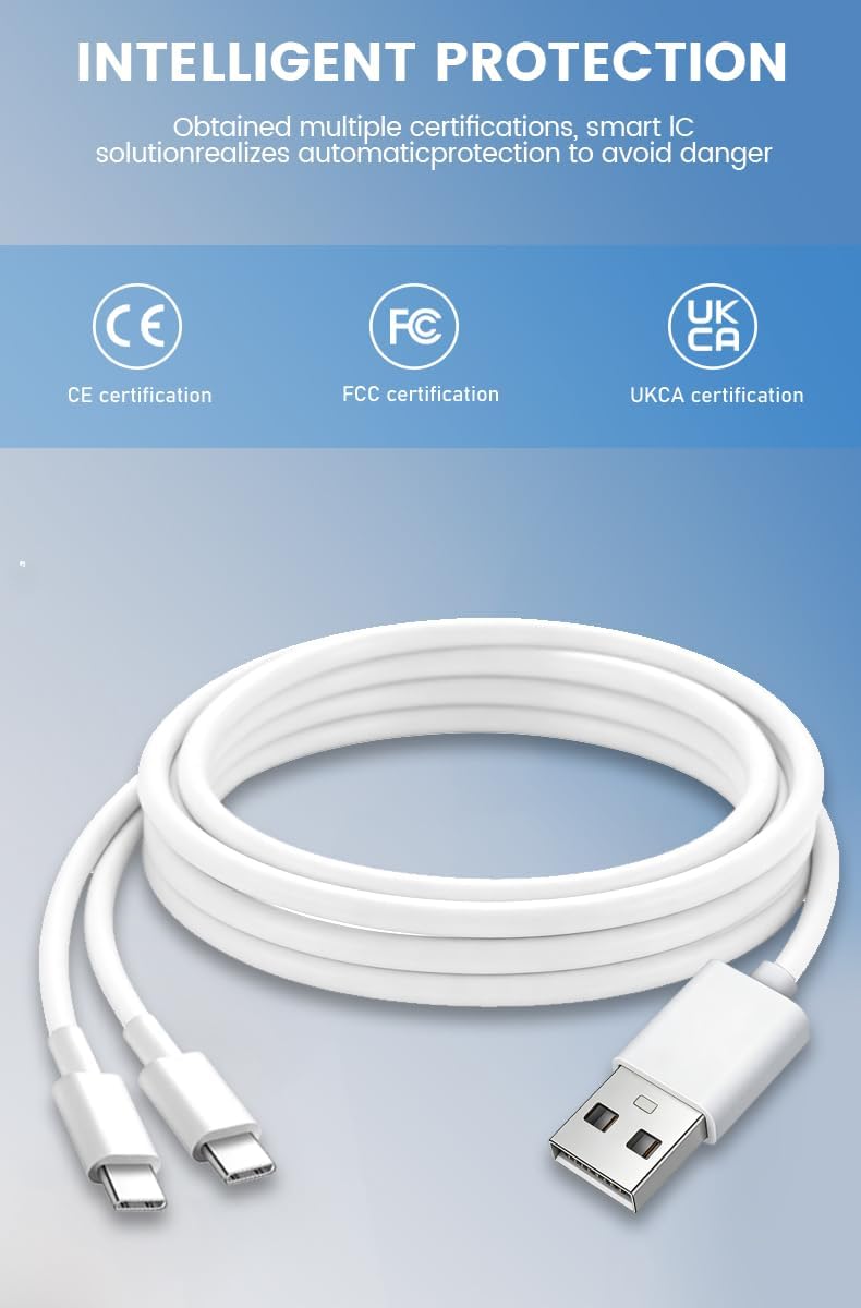 Ypbuziu E20 E10 2 1 Charging Cable for Pump - Compatible with Eufy Security Heated Breast Pump Hands-Free Replacement