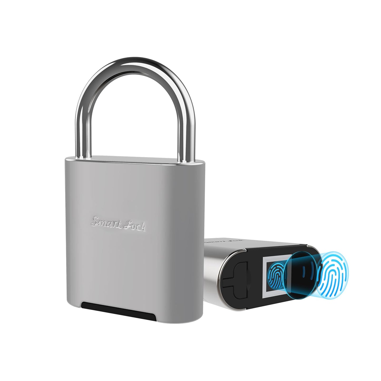 KENRONE Fingerprint Padlock, Biometric Smart Lock, IP66 Waterproof, Rechargeable Zinc Alloy Gym Lock for Athletes, Students, Swimmers & Outdoor Enthusiasts, for School Lockers, Pools & Luggage