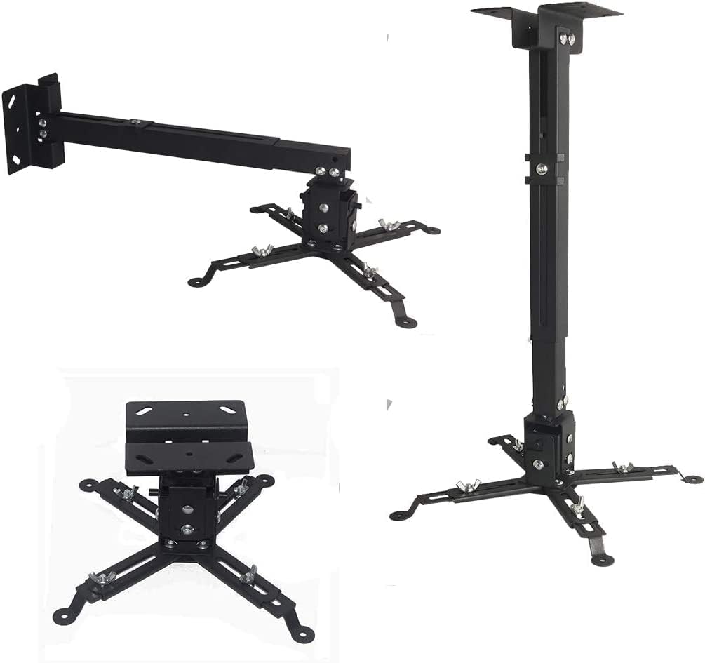 Coret 33 lbs Universal Projector Mount Adjustable Ceiling Wall Mount, Projector Extending Arms Mount for LCD/DLP Home