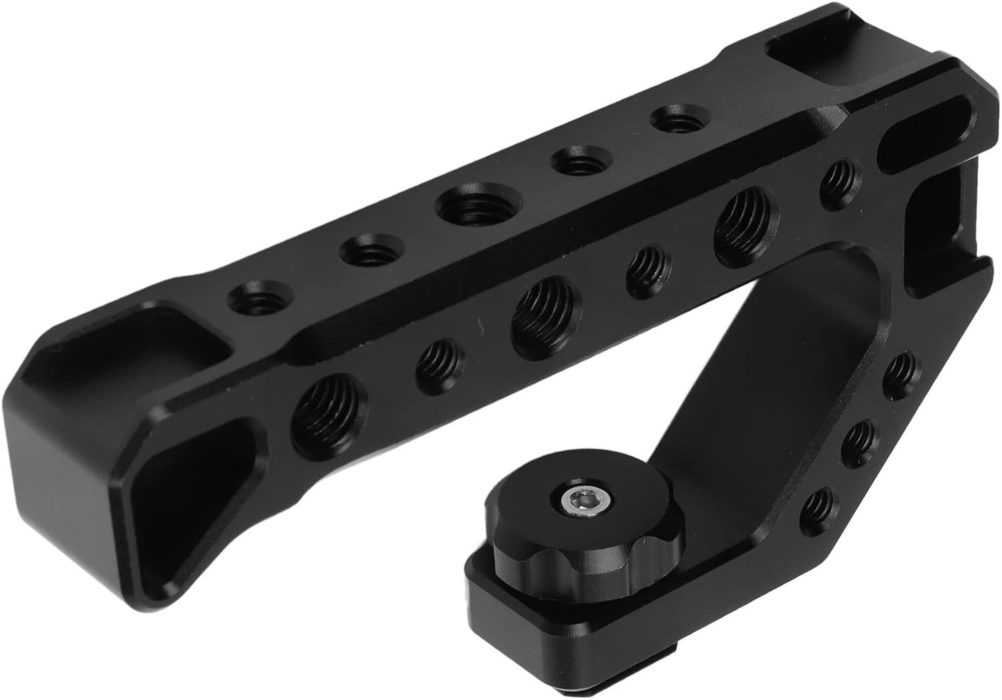 YuRui TENG SLR Camera Top Handle Grip for Mirrorless Cameras, Ergonomic Design with Multiple Screw Ports and Cold Shoe