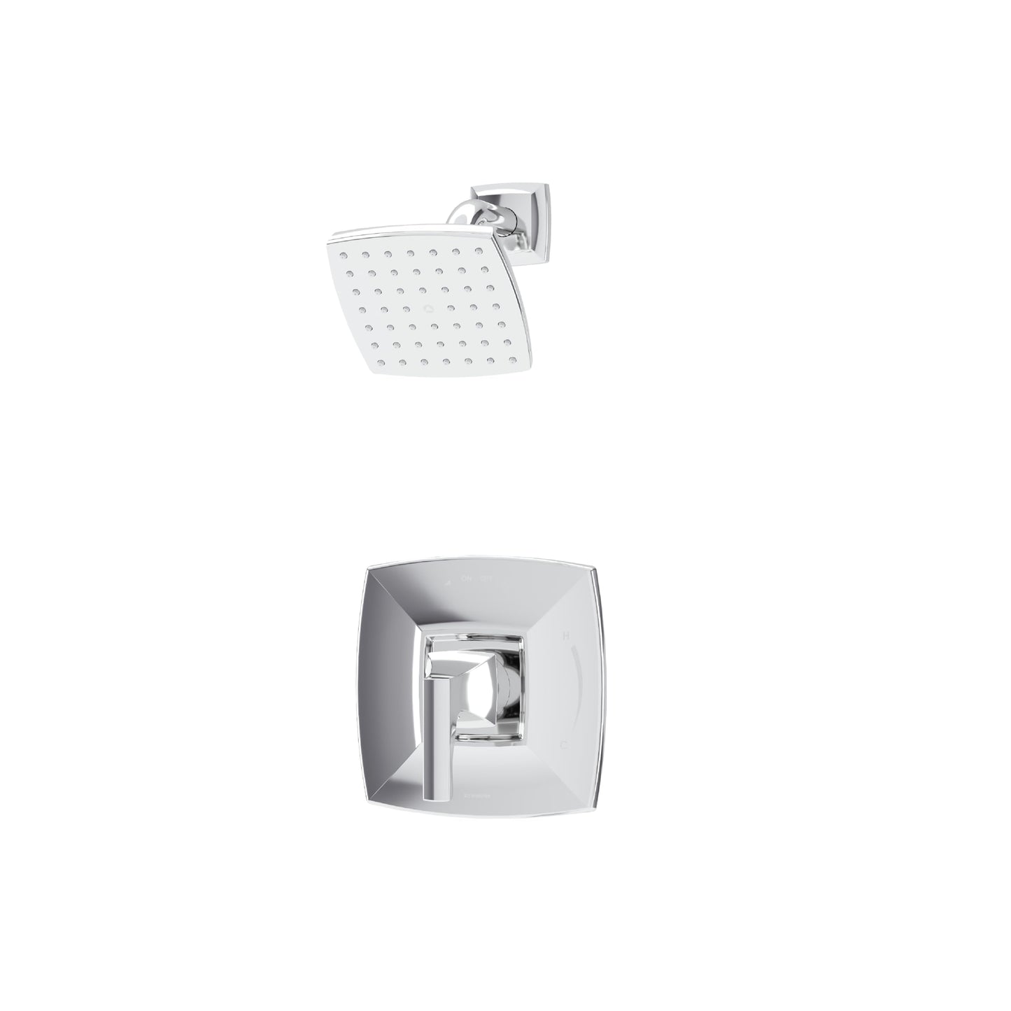 Symmons Oak HydroMersion Single Handle Shower Trim Kit in Polished Chrome - 1.5 GPM (Valve Not Included) - 569115TRM
