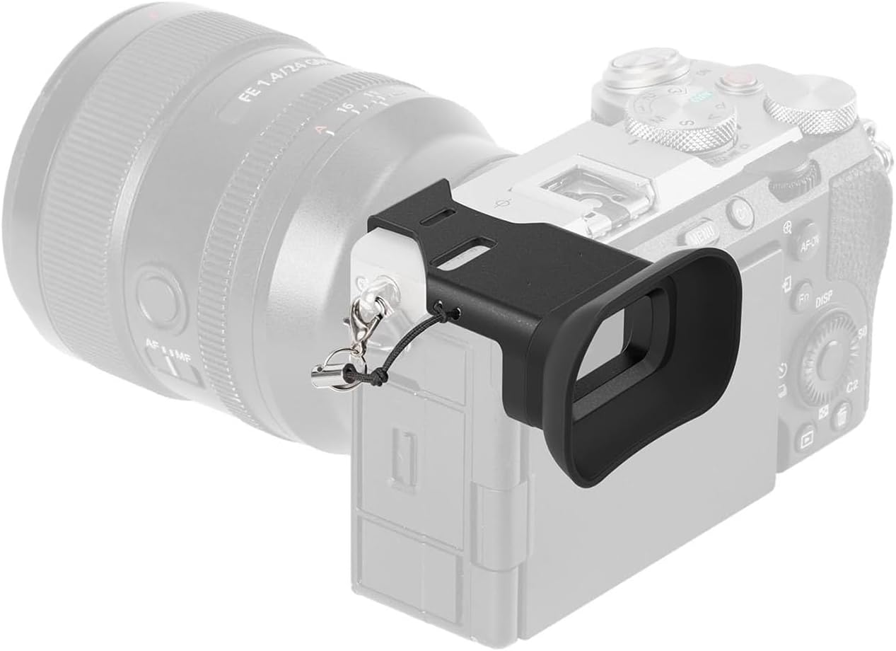 JINPIAOPIAO A7C A7CR Soft Silicone Viewfinder for II Camera Enhances Stability Comfort with Anti Loss Lanyard