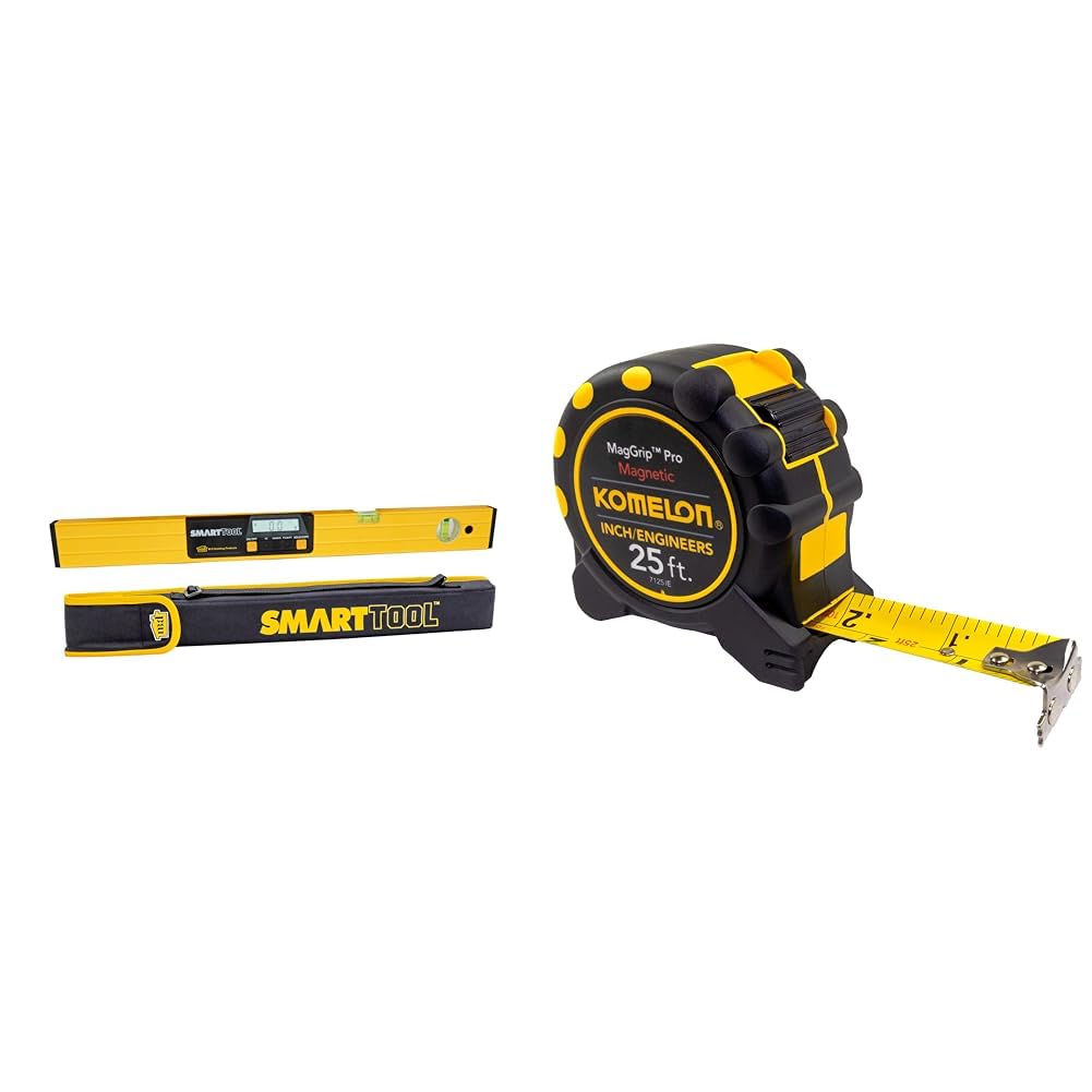 M-D Building Products 24 in. Gen2 SMARTTOOL® Digital Level Bundle with 25' Komelon Tape Measure