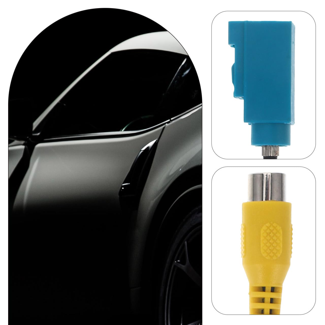 Generic Backup Camera Video Harness Adapter for Navigation Durable Reverse Display Connector for Cars High-Definition