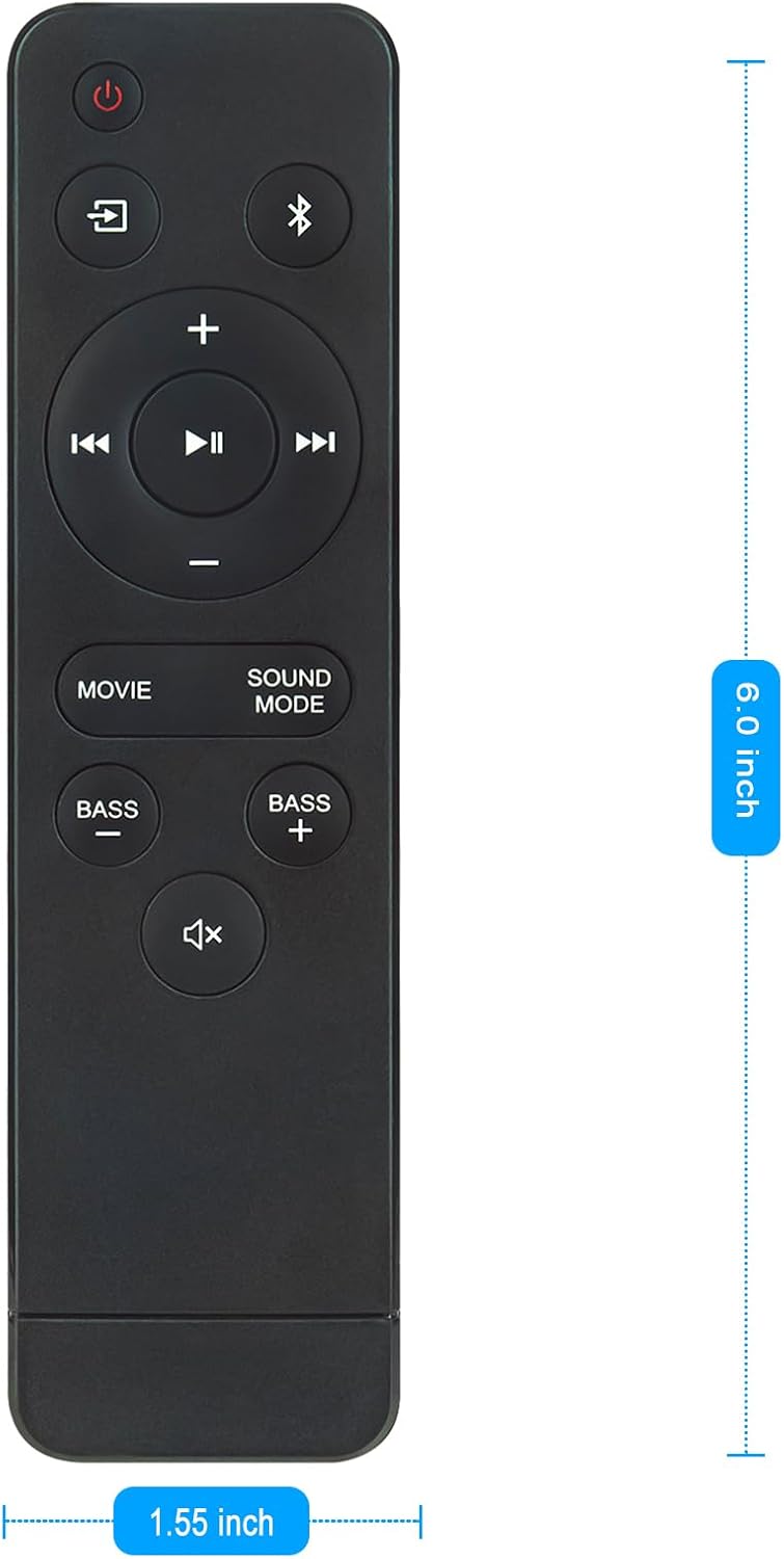 ZdalaMit 100043851 2.1 100043851 Replacement Remote Control Applicable for Onn Soundbar System