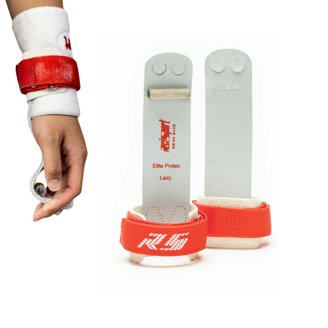 Reisport Women's Protec Elite Hook & Loop Uneven Bar Grips, Gymnastics, X-Small (0)