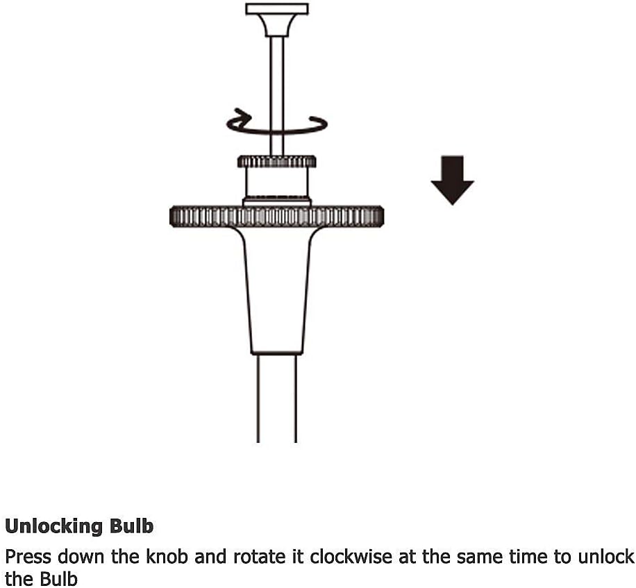 Fotasy TCR-70BK 70cm Bulb-Lock JJC Black Threaded Cable Release, Mechanical Shutter Release Cable, Mechanical Cable