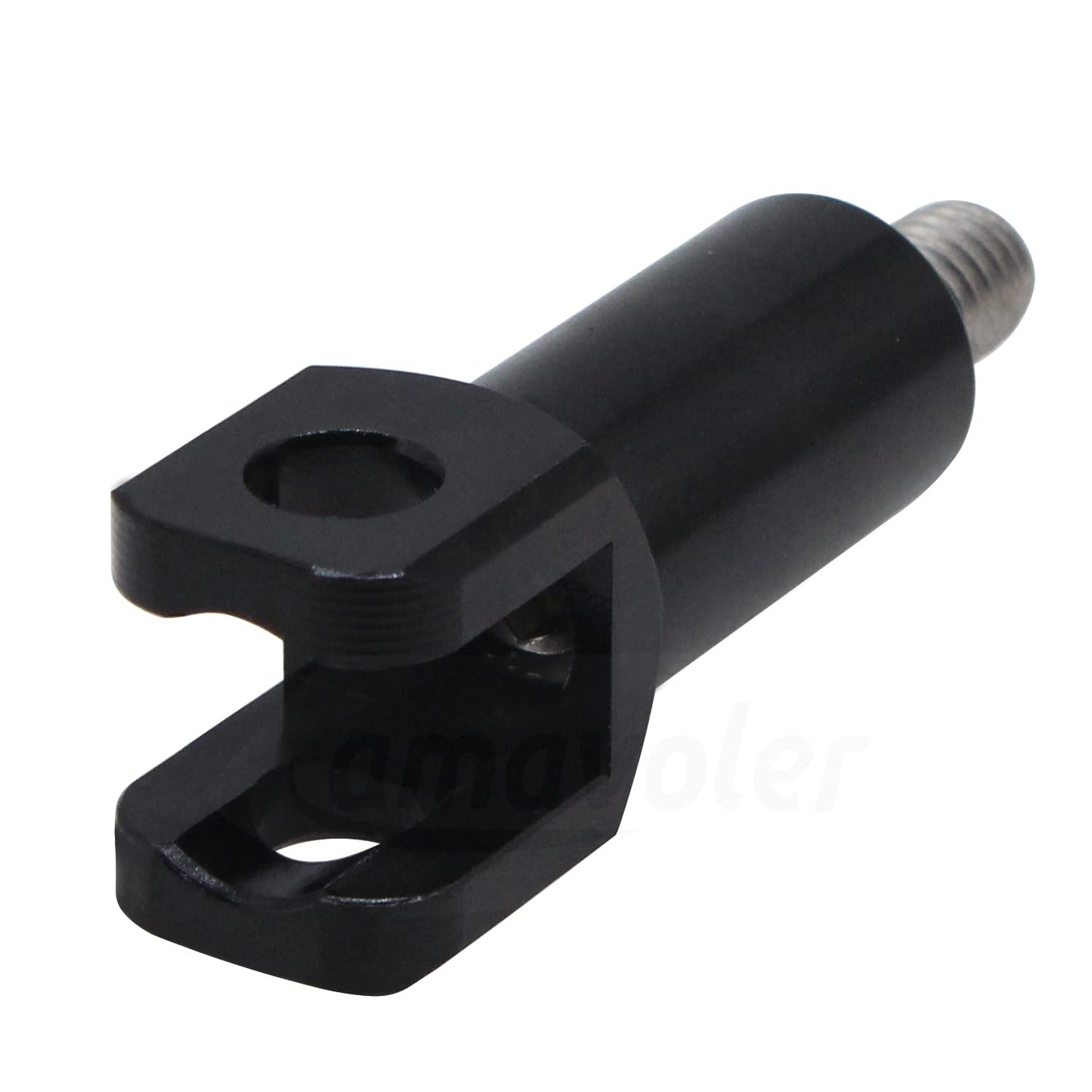 Amavoler Passenger Foot Peg Supports Mounts Clevis Kit Compatible With Harley Davidson Softail 2000-2006. (black)