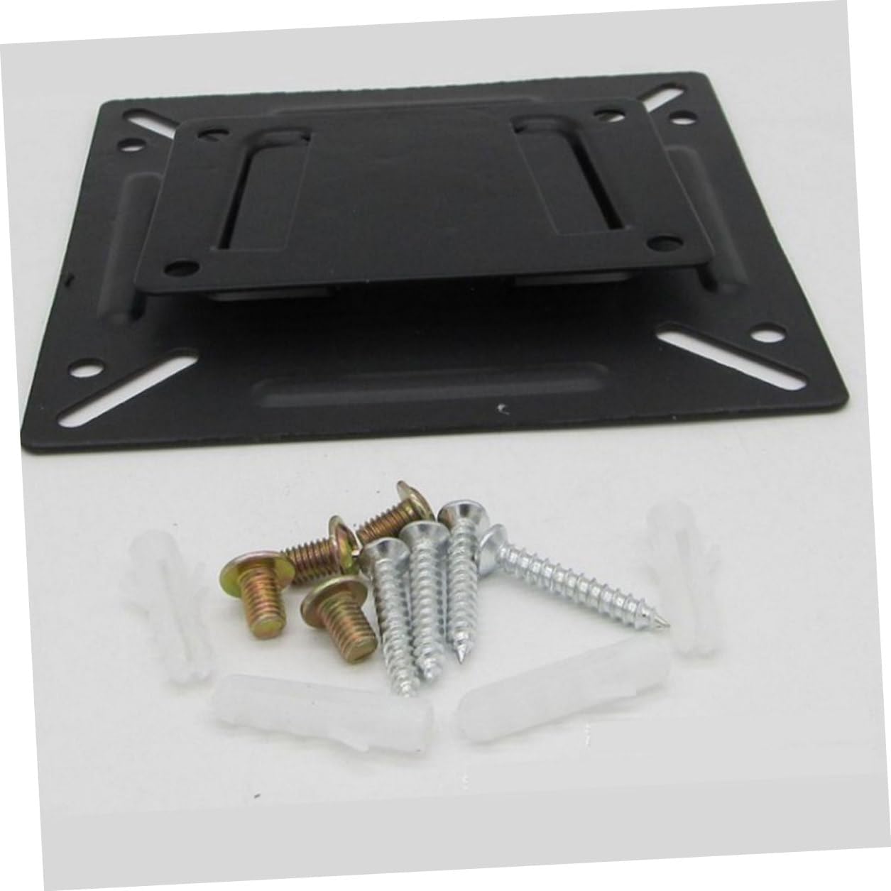 FOMIYES 3pcs 14-24 Inch Metal Tv Stand Replacement Base for LCD Tv Wall Mount Bracket Fixed Holder for Home Office