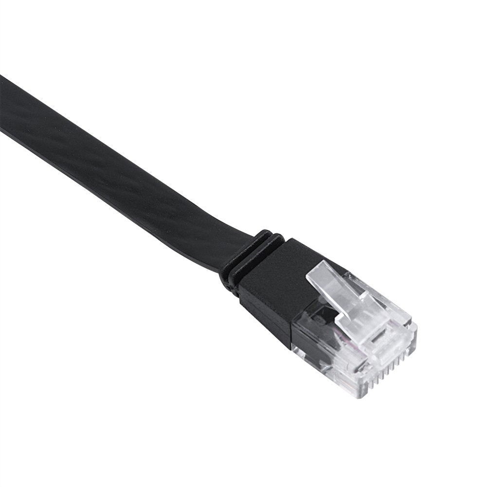 HANYAUKU CAT6 RJ45 (2m/6.6ft) Retractable Ethernet Cable, High Speed LAN Wires Internet Patch Cable, Adjustable Network