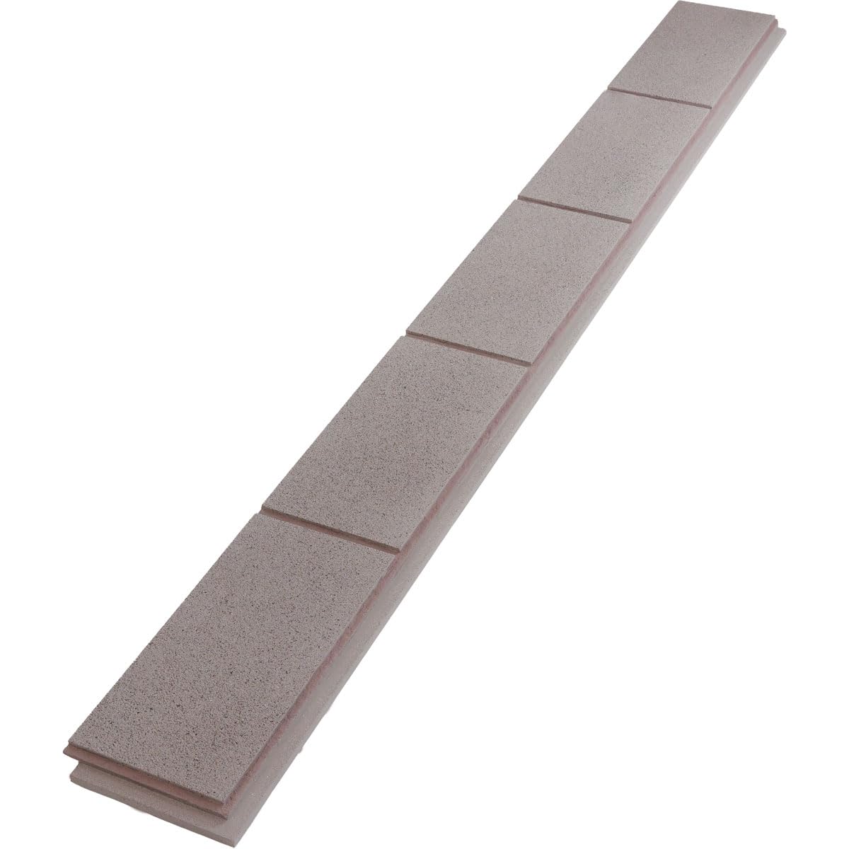 EverStone Smooth-Face Cinder Block Faux Concrete Panel, 81 1/4"W x 9"H x 1"D, Mauve Brown