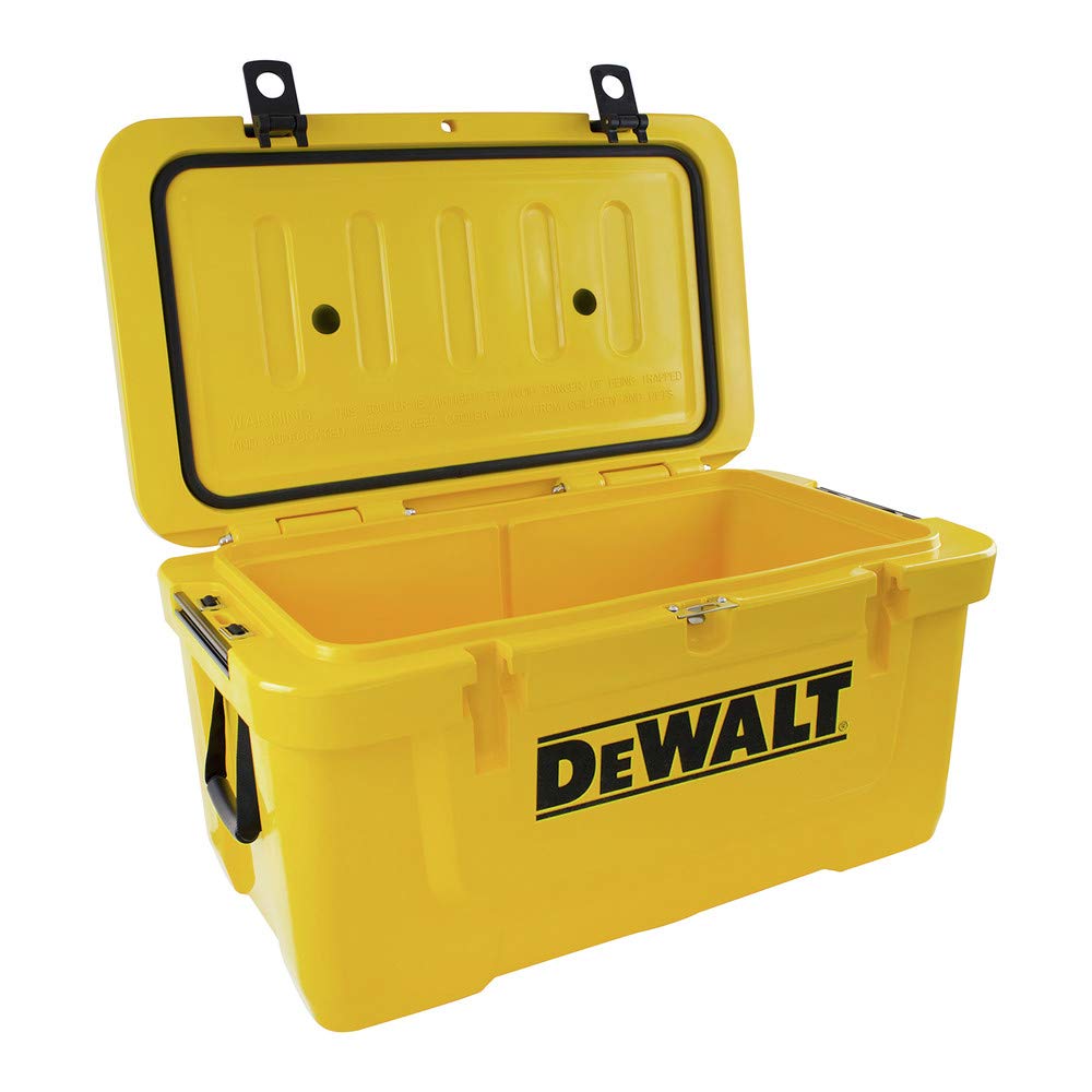DEWALT 65 Qt Roto Molded Cooler, Heavy Duty Ice Chest for Camping, Sports & Outdoor Activities