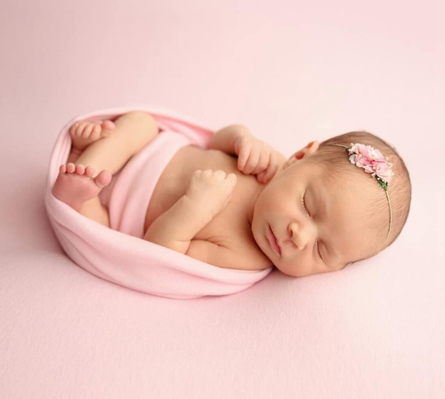 Ederafoto 3Pcs Newborn Photography Props Baby Photoshoots Photo Posing Wraps Backdrops with Headband Stretch (Wrap +