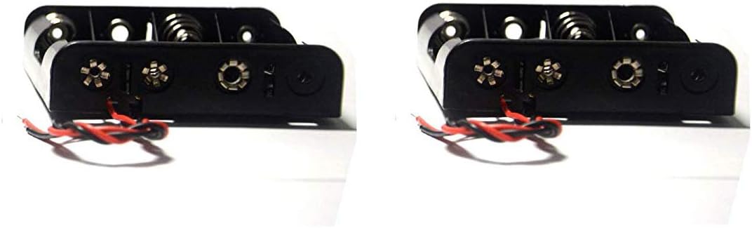 LampVPath (Pack 2 4 4 of AA Battery Holder with Leads, AA Battery Holder with Wires