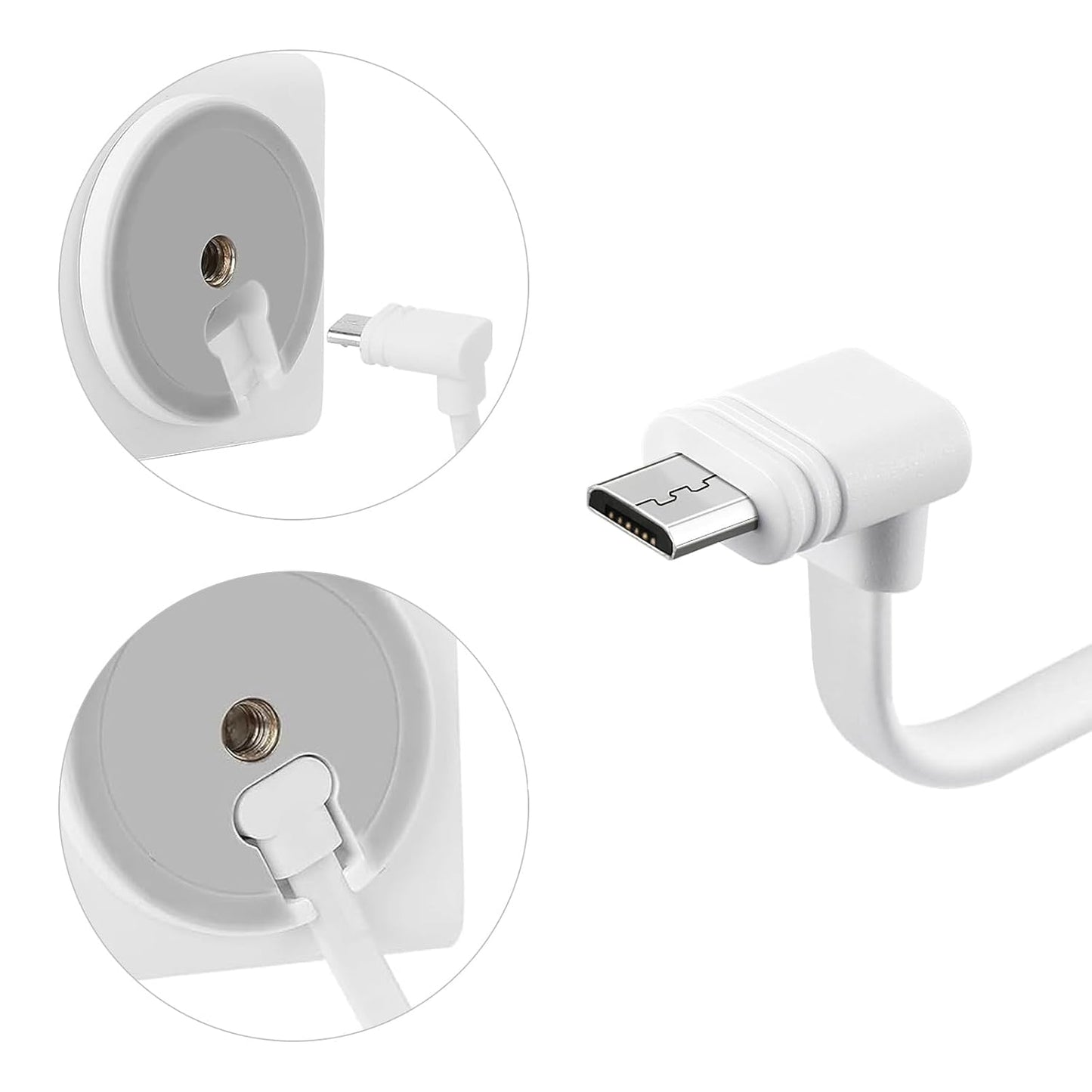 3-Pack V3 90 1 Extension Cable for WYZE Cam Pan Camera, Degree Micro USB Adapter, ft Flat Power Cord