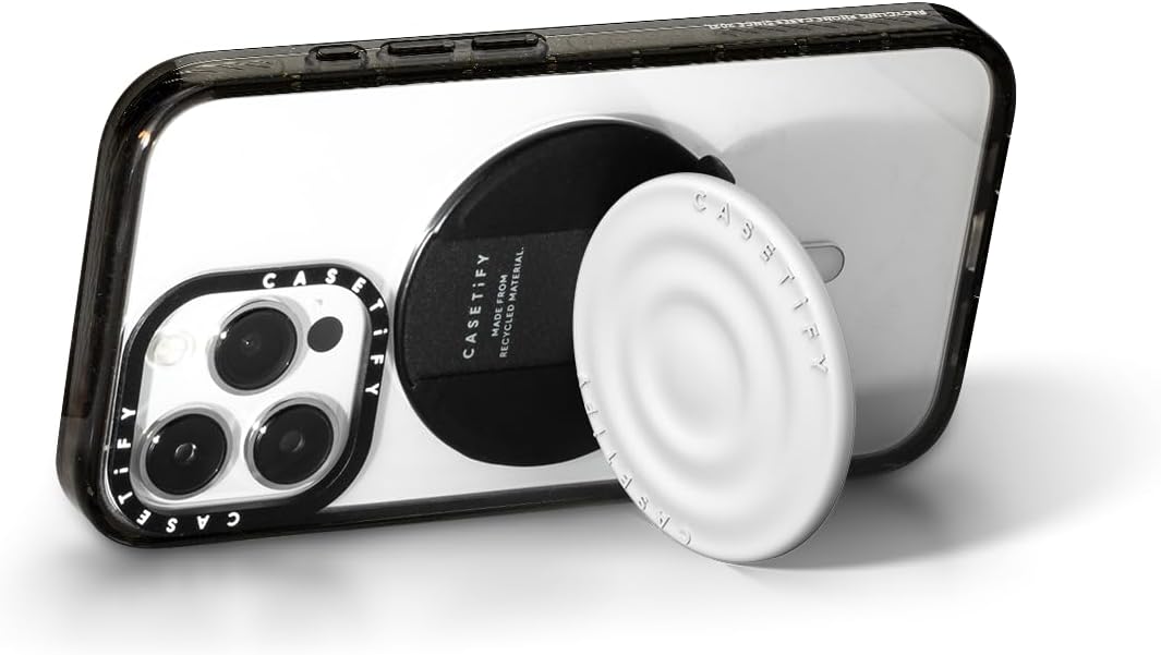CASETiFY Ripple Grip Stand for MagSafe - Sleek White Design