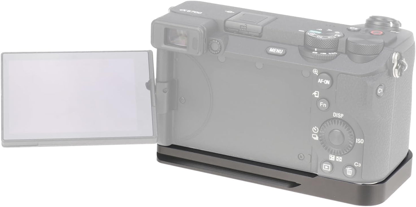 FocusFoto A6700 ILCE-6700 Quick Release Baseplate QR Plate Mount for Sony Alpha Mirrorless Camera, Compatible