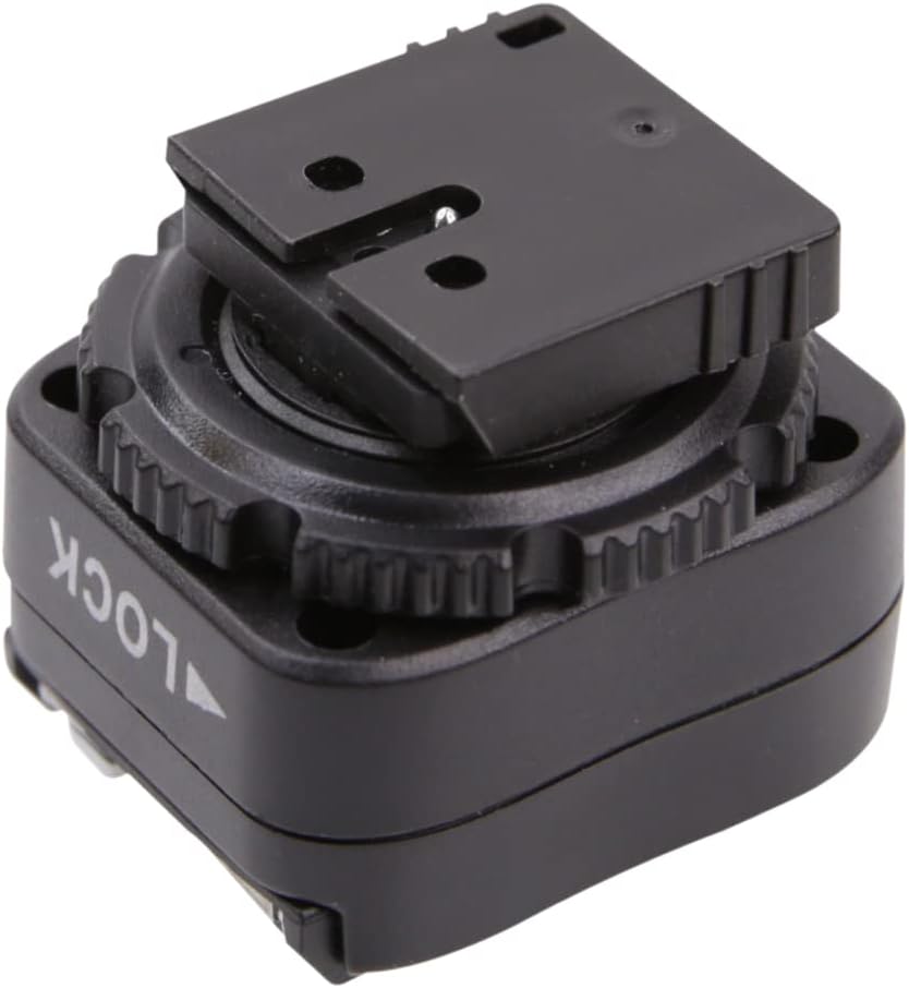 CamDesign TF-334 A7 A9 NEX6 RX1 HX50 A6300 Flash Hotshoe Adapter with PC Sync Port, Manual Mode, Compatible with Sony
