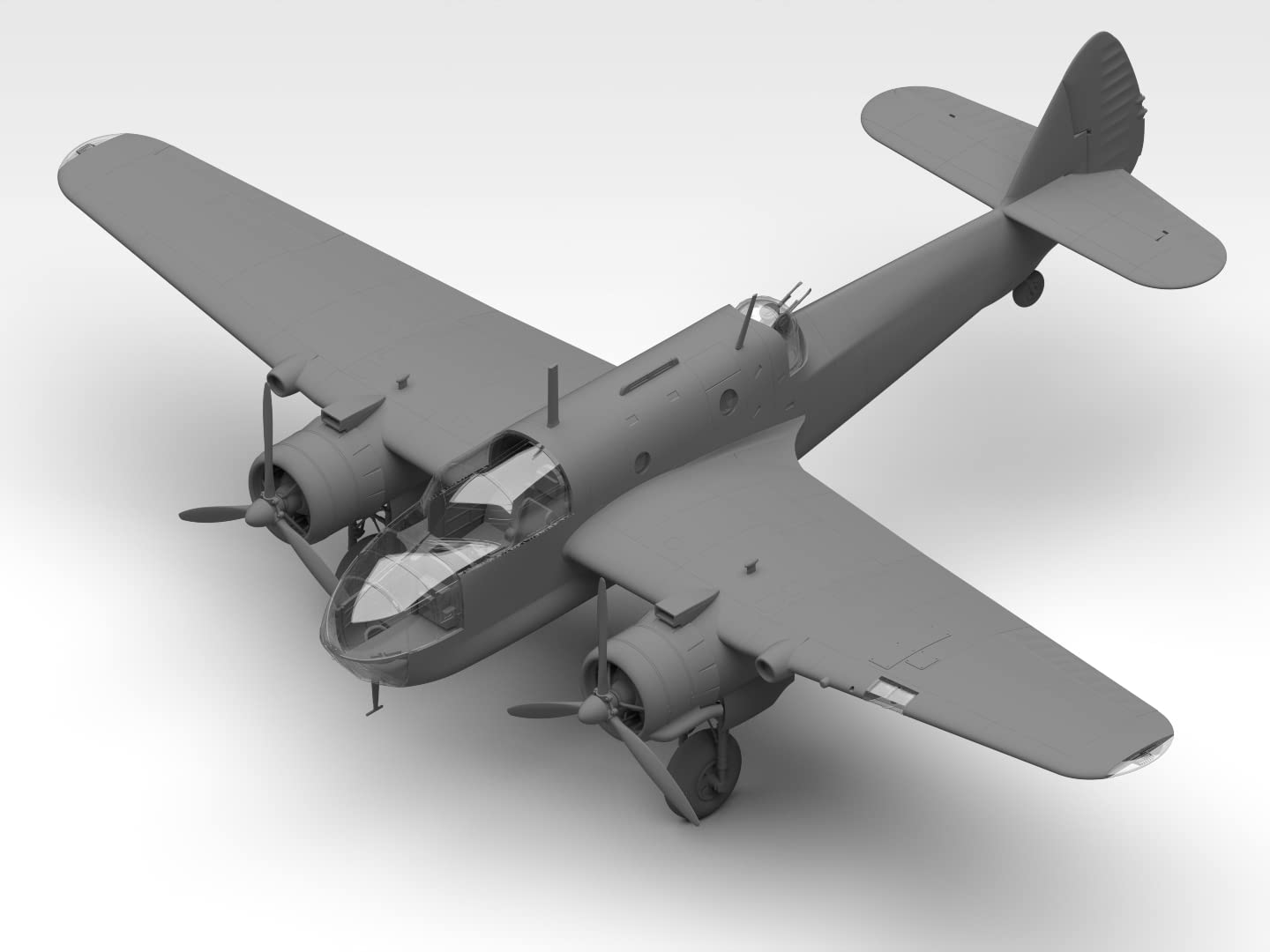 ICM 48310 - Airplane Model Bristol Beaufort Mk.I, Plastic Military Plane WWII British Torpedo-Bomber. - Scale 1:48