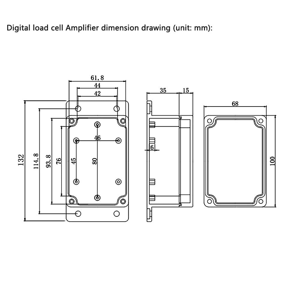 ATO Load Cell Amplifier with Digital Readout, Load Cell Display Controller Indicator Load Cell Amplifier with Read Out, 4-20mA Output