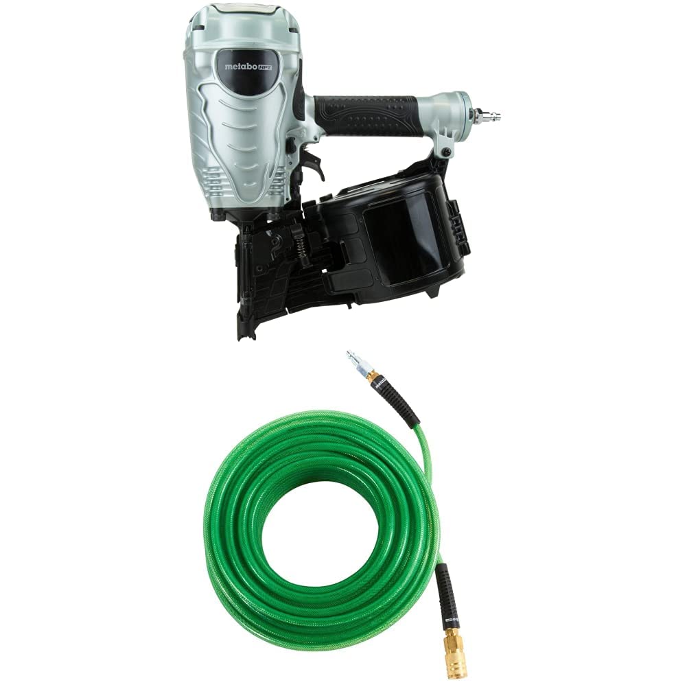 Metabo HPT Coil Framing Nailer (NV90AGS) w/ 100' Air Hose (115156M)