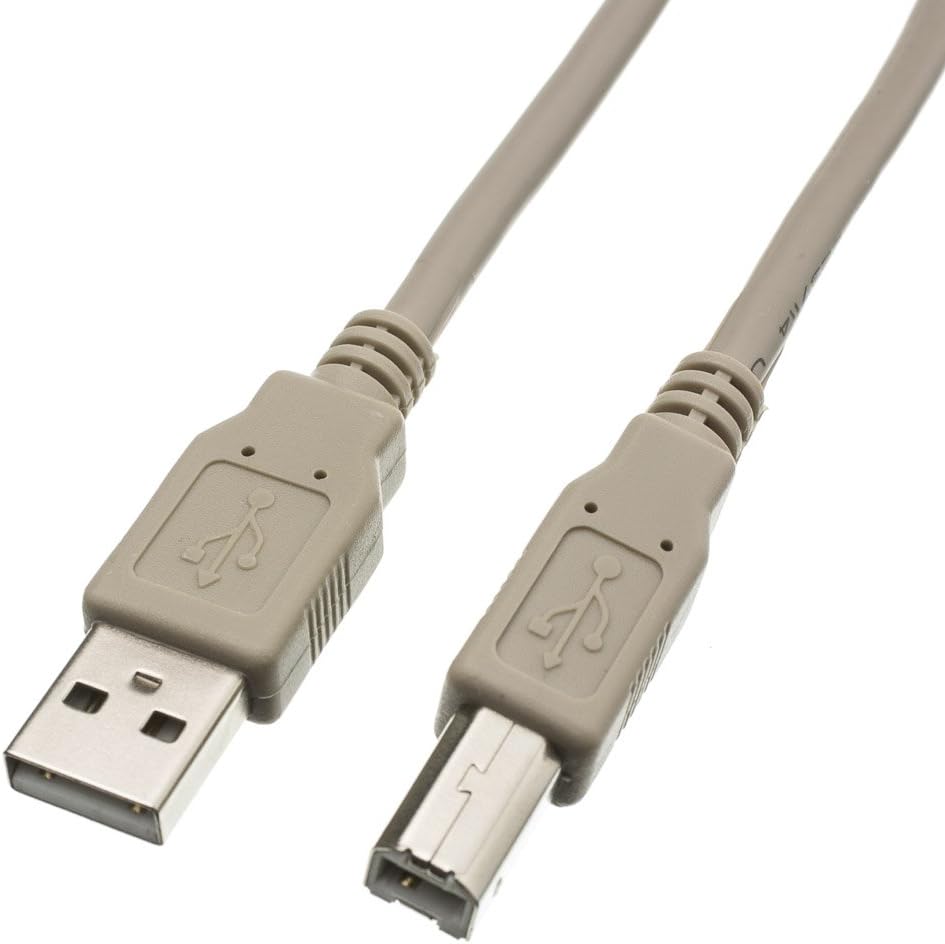 10 2.0 2.0 CableWholesale feet USB Printer/Device Cable, Beige, Type A Male/Type B Male Plug, A Male to B Male High