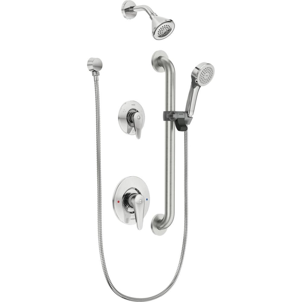 Moen T9342GBM15 Commercial Posi Temp Transfer All Metal Trim Kit 1.5 GPM (Valve Not Included), Chrome