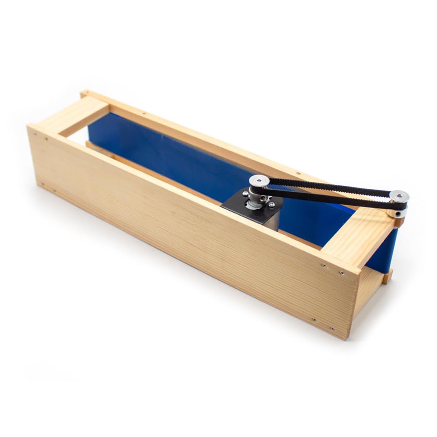 HMWOKPOT 5X70cm DIY Mini Desktop Conveyor Belt, AC 100-240V Elevator Model Friction Teaching Science Experiment Device 0-6000RPM
