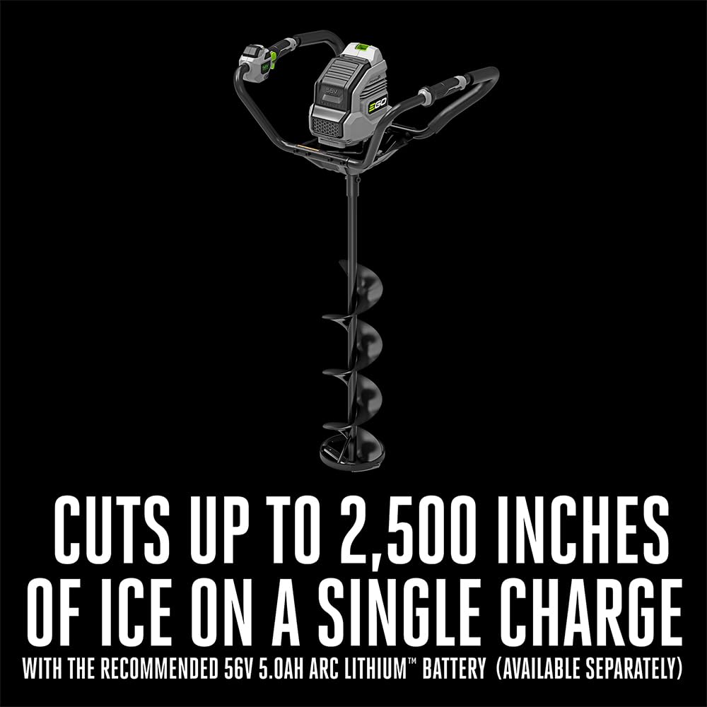 EGO Power+ 8" Auger, Electric Ice Auger for Ice Fishing, Battery and Charger Not Included - IG0800