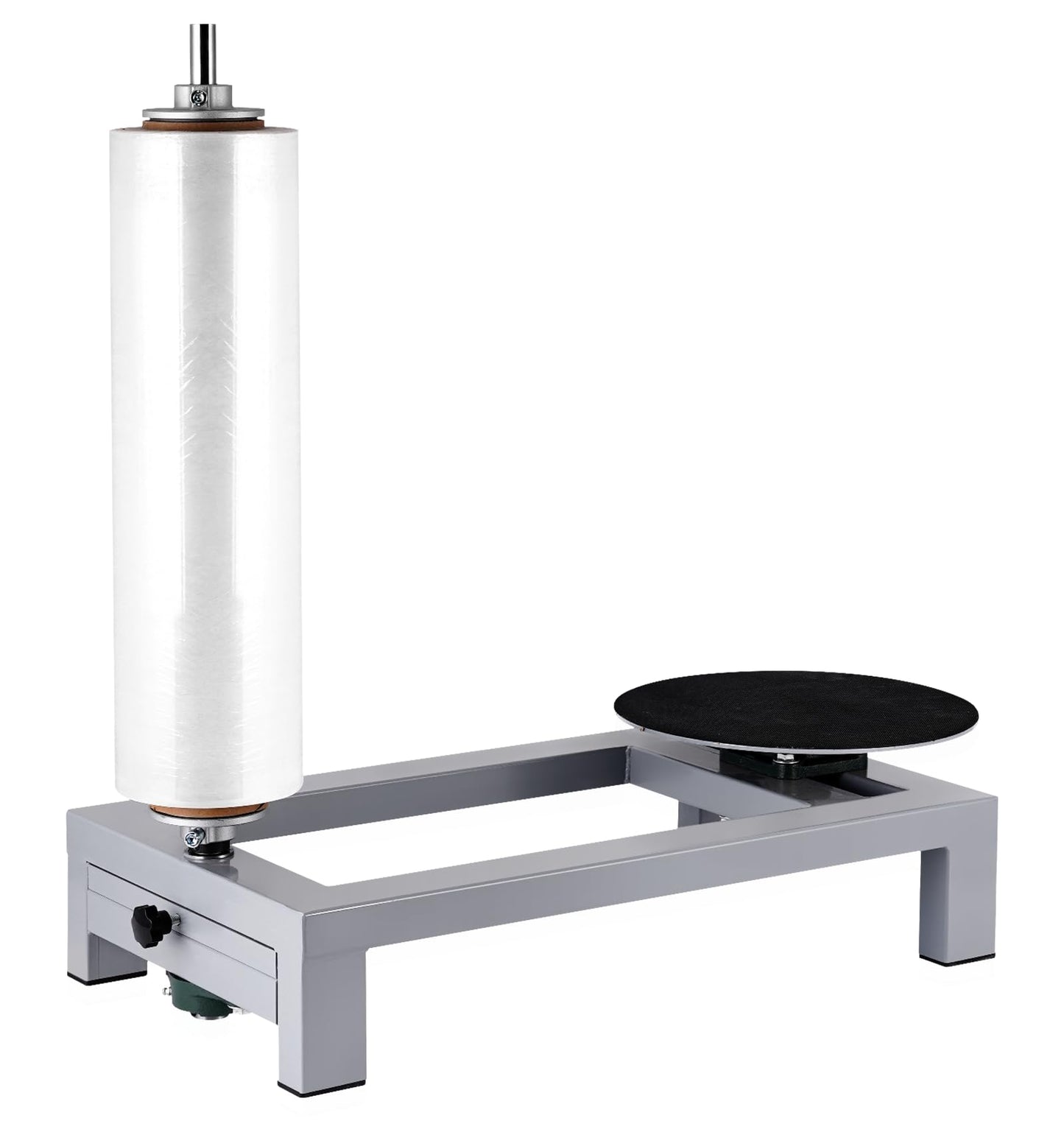 Manual Pallet Wrapper Stretch Film Wrapping Bench, Heavy Duty Film Dispenser Packing Machine for 12-20" Film, Industrial Pallet Wrapping Machine for Small Business Packaging, Shipping & Warehousing