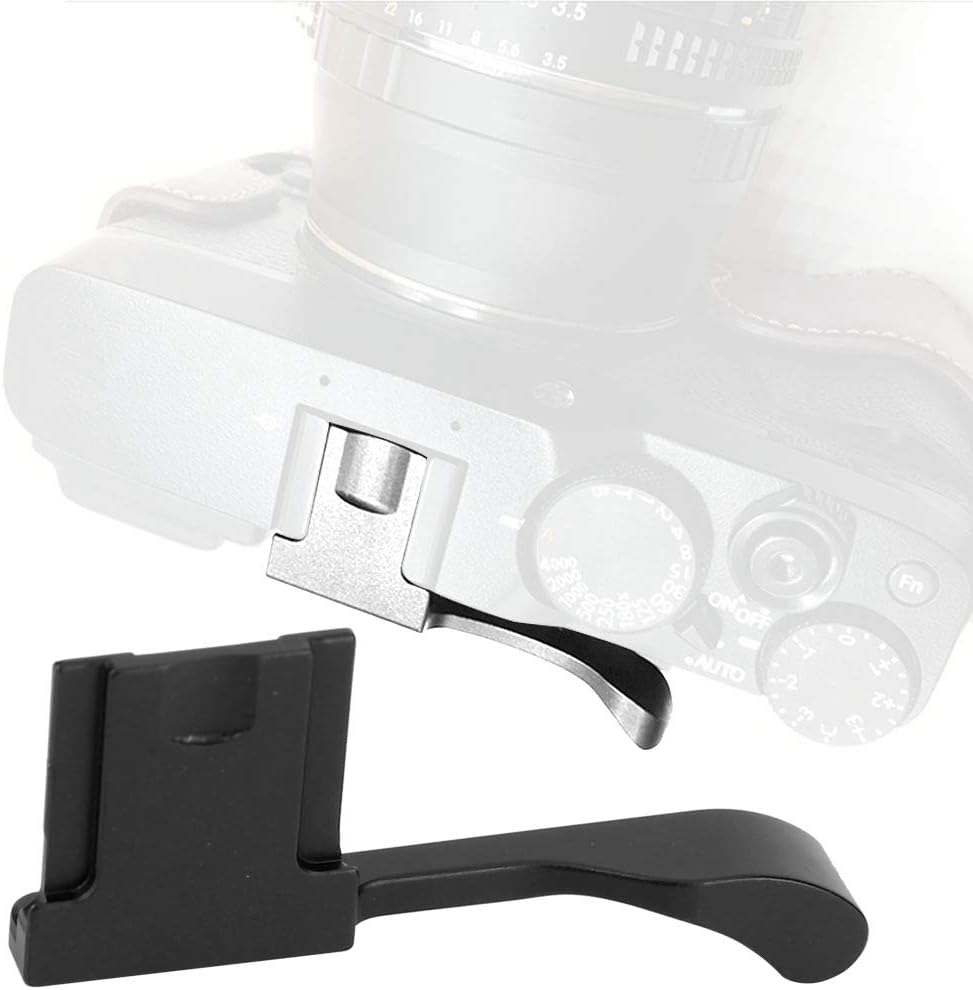X-100F X-A5 Thumbs Up Grip, Aluminum Alloy Hot Shoe Thumb Up Hand Grip for Mirrorless Camera(Black)