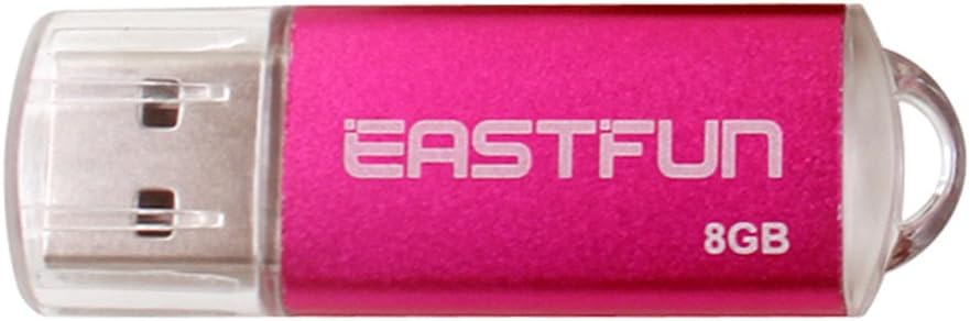 EASTFUN 5Pcs 8GB 2.0 USB Flash Drive USB Flash Memory Stick Thumb Stick Pen(Five Mixed Colors: Blue Purple Rose Green