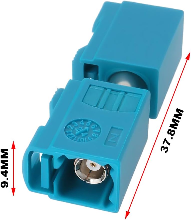 eMagTech 2pcs Fakra Z Adapter Female to Female Connector for Automotive Telematics GPS Radio Systems Antenna