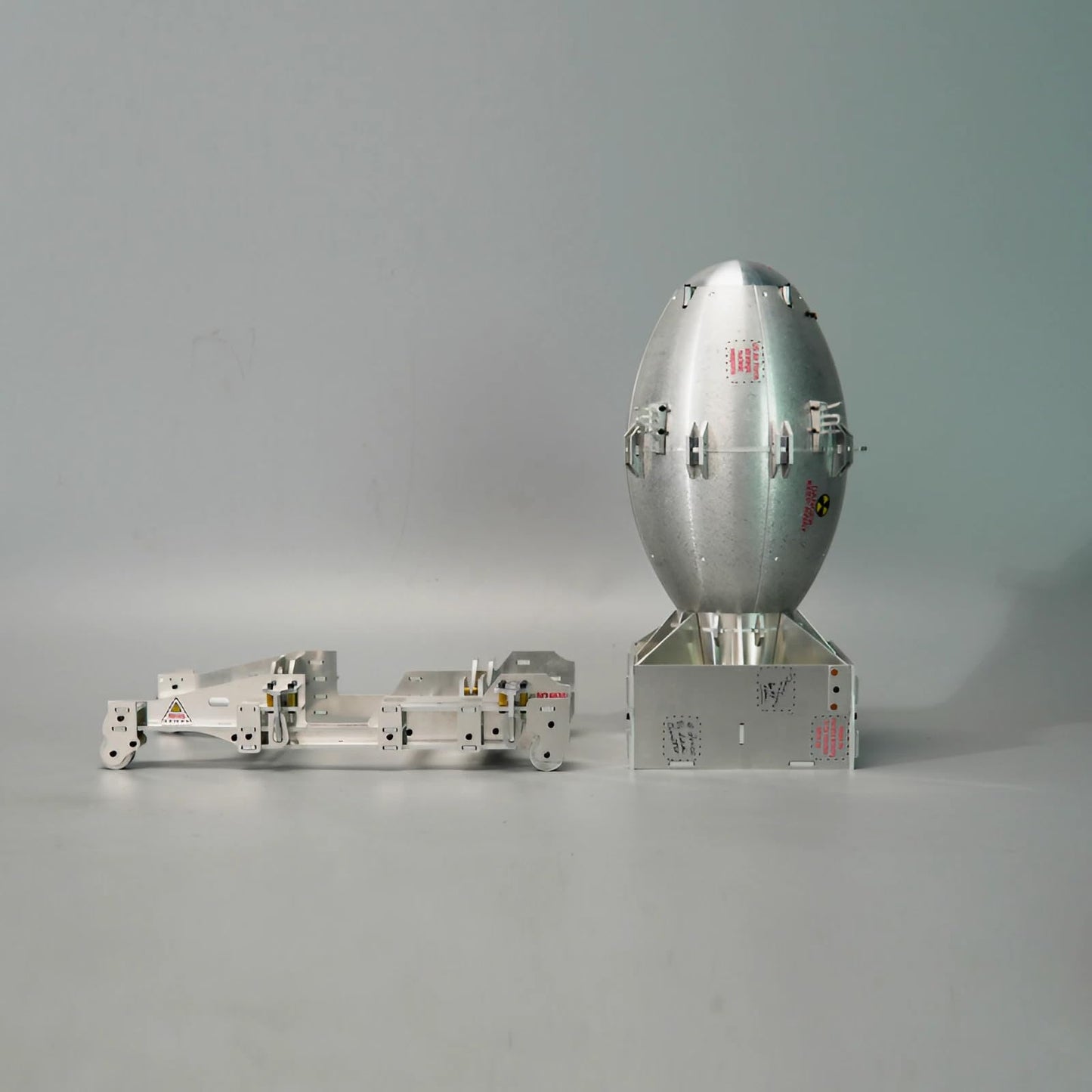 HumblePleb 1/12 Full Metal WWII American Fat Man Nuclear Bomb Assembly Model - A Great Collectible for Oppenheimer and Military - 3D Metal Puzzles for Adults