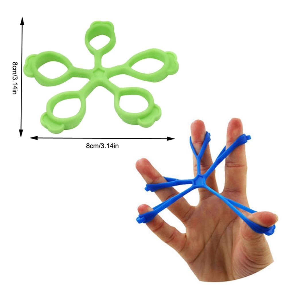 DeaHea 3 Pack Finger Stretcher Finger Exerciser Hand Strengthener Grip Strength Trainer Hand Resistance Bands Finger Extension Elastic Rings Hand Strengthening Extensor 7LB 9LB 11LB Set