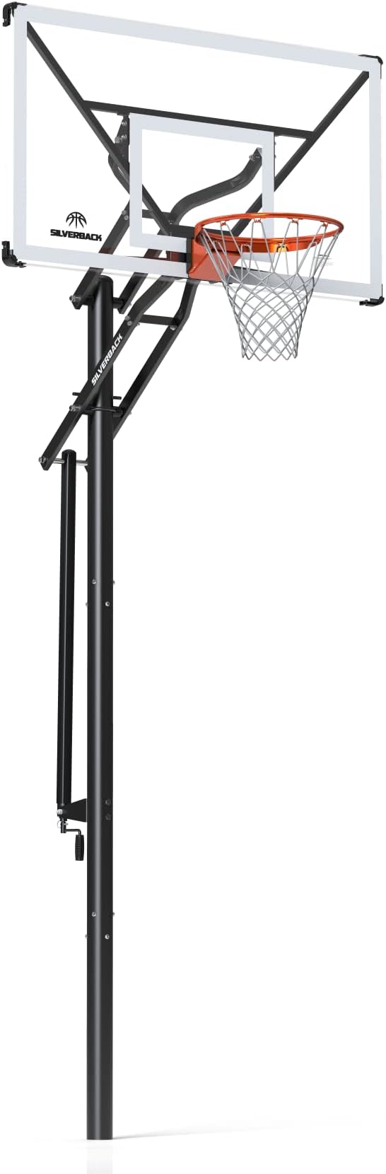 Silverback NXT 54" and NXT 60" In-Ground Basketball Hoops with Adjustable-Height Basketball Goal Backboard and QuickPlay Design