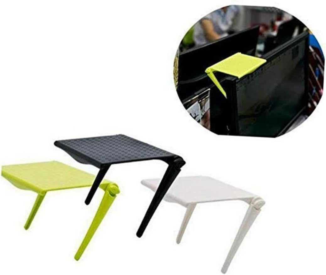 Space-Saving Desktop Monitor Shelf for Office Organization