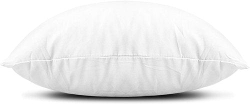 EDOW Throw Pillow Inserts - Set of 2 Lightweight Down Alternative Polyester Cushions | Machine Washable, 18x18, White