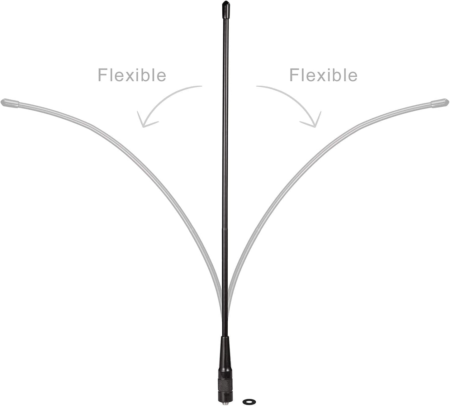 BINGFU 136-174MHz 400-470MHz 2-Pack BF-F8HP UV-5R UV-82 BF-888S Dual Band VHF UHF Ham Radio Antenna Walkie Talkie