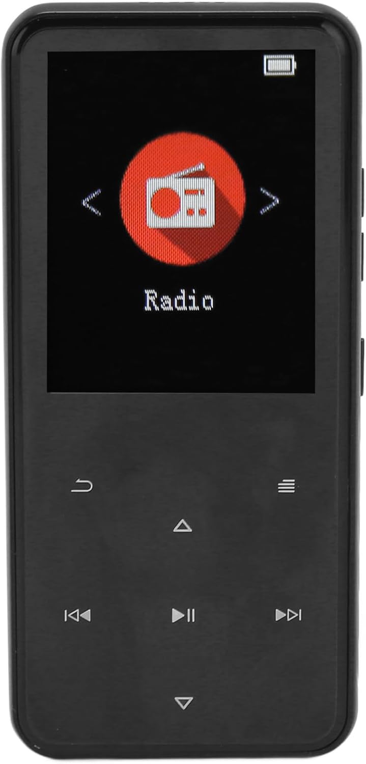 Vikye MP3 BT5.0 16GB 2.4 Inch MP3 Player, Music Player with Screen, Noise Reduction Player with Touch Support Expansion