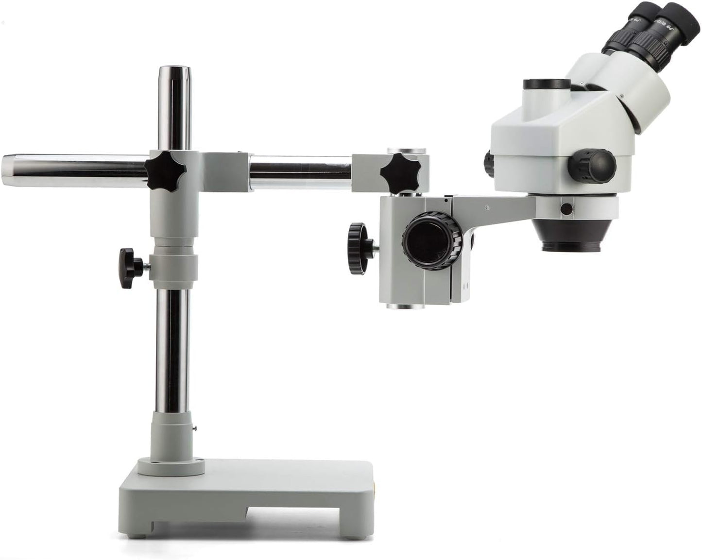 SWIFT S7 7X-45X Trinocular Stereo Microscope with Wide-Field 10X Eyepieces,0.7X-4.5X Zoom Objective Lens, Single-Arm Boom Stand, and 56-Bulb LED Ring Light