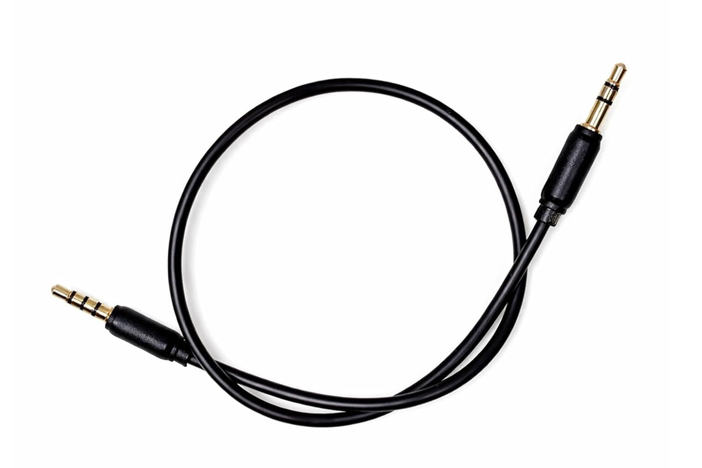 Generic 3.5mm 31.5cm ImmersionRC TRS to TRRS AV Cable, Shielded Cable for Camcorders and PowerPlay, Black