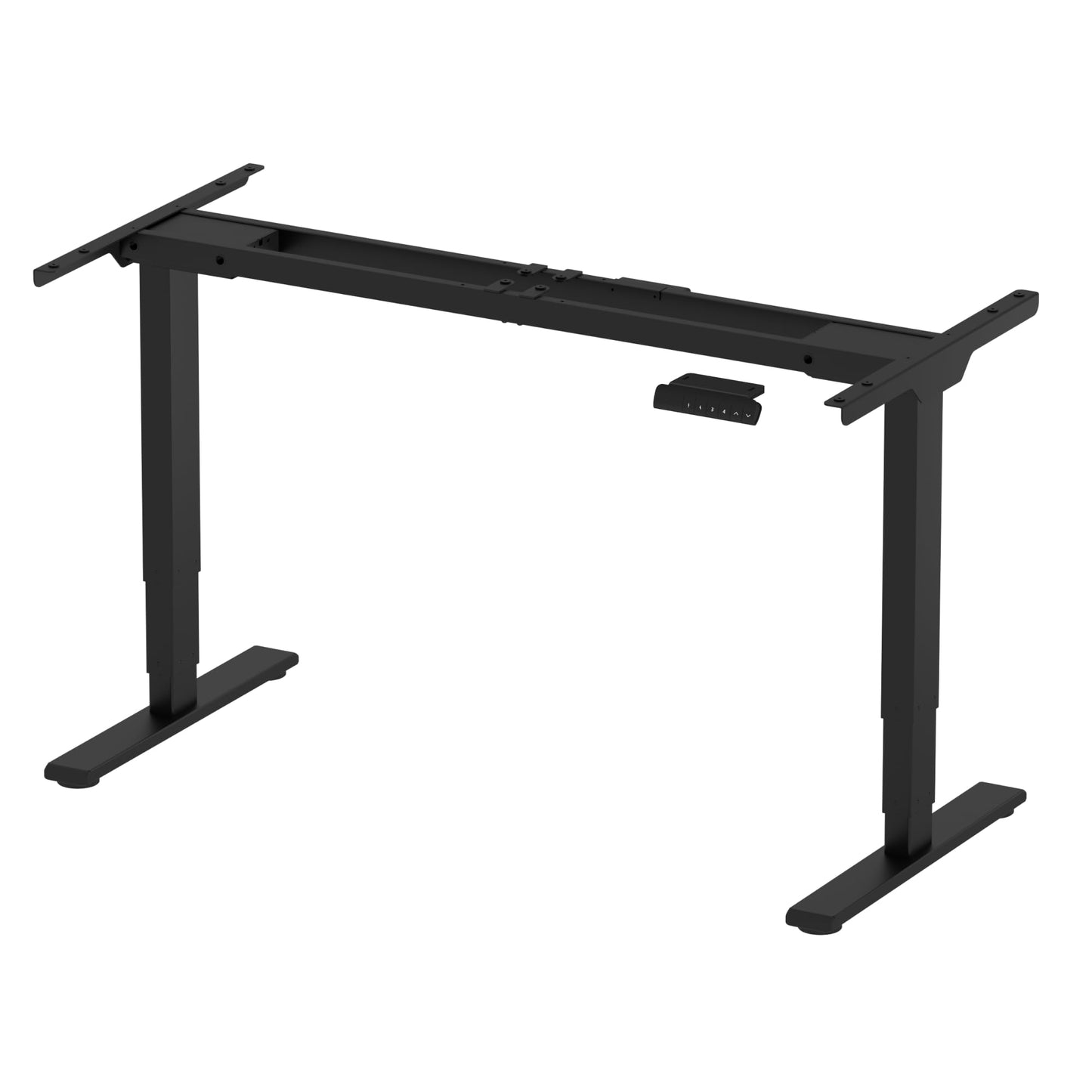 FLEXISPOT E6 Dual Motor Standing Desk Frame 3 Stages Electric Height Adjustable Stand Up Desk Frame Only ((Black)