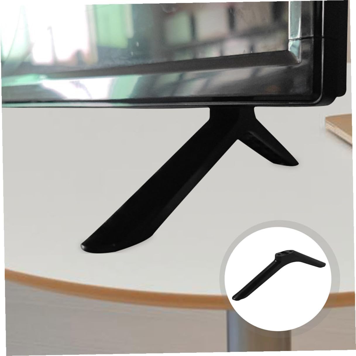 BUGUUYO 55-inch Universal Tv Stand Base for LCD LED Televisions Heavy Duty Plastic Desktop Television Holder